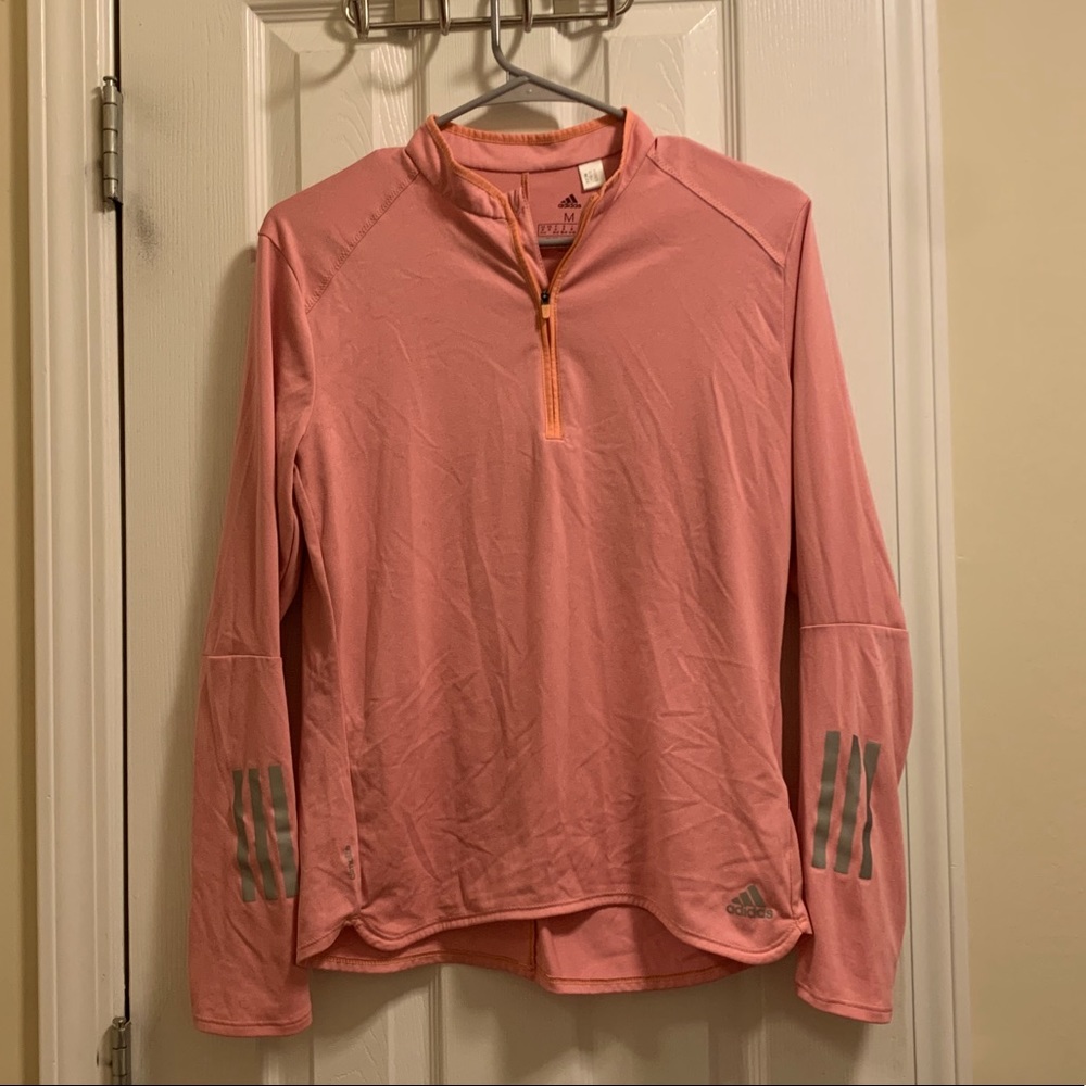 Adidas Climalite Peach Quarter Zip